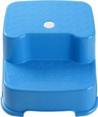 Chipolino Plastový dvojstupienok k umývadlu a WC modrý