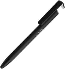 FIXED Pen - propiska 3v1 sa stylusam a stojánkem, antibakteriální povrch, hliníkové tělo (FIXPEN-BK), čierna