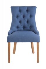 BHM Germany Jedálenská stolička Arton (SET 2 ks), modrá / prírodné drevo