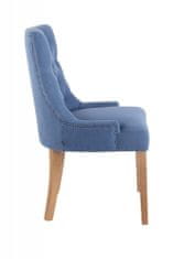 BHM Germany Jedálenská stolička Arton (SET 2 ks), modrá / prírodné drevo