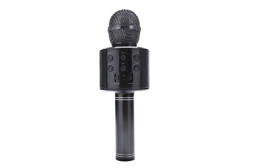 CoolCeny Bezdrôtový bluetooth karaoke mikrofón - Čierna