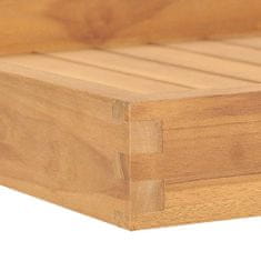 Vidaxl Servírovací podnos 60x60 cm masívne tíkové drevo
