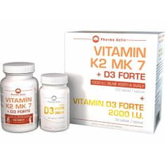 Pharma Activ Vitamín K2 MK7 + D3 FORTE 125 tbl. + Vitamín D3 Forte 30 tbl.