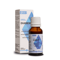 DIABEXIN Výživový doplnok Diabexin - bylinné extrakty a éterické oleje + chróm. Prírodná regulácia hladiny cukru v krvi, regulácia chuti do jedla a zníženie chuti na cukor. 20 ml