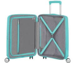 American Tourister Cestovný kufor na štyroch kolieskach Soundbox SPINNER 55/20 EXP TSA Poolside Blue