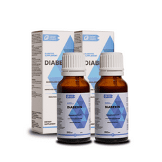 DIABEXIN Výživový doplnok Diabexin - bylinné extrakty a éterické oleje + chróm. Prírodná regulácia hladiny cukru v krvi, regulácia chuti do jedla a zníženie chuti na cukor. SET 2x 20 ml