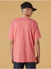 New Era Ružové pánske oversize tričko New Era M
