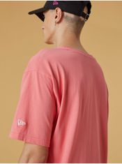 New Era Ružové pánske oversize tričko New Era M