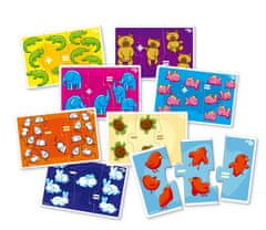 Farfarland Vzdelávacie puzzle - "Matematika (Triple)". Farebné puzzle pre batoľatá. Učebné hračky pre deti
