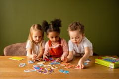 Farfarland Vzdelávacie puzzle - "Matematika (Triple)". Farebné puzzle pre batoľatá. Učebné hračky pre deti