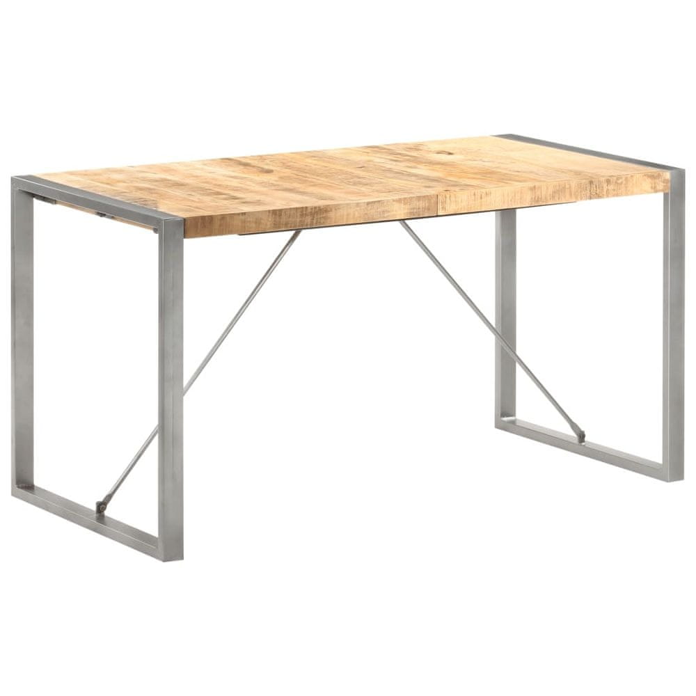 Petromila vidaXL Jedálenský stôl 140x70x75 cm masívne surové mangovníkové drevo