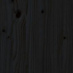 Vidaxl Stolová doska čierna Ø70x2,5 cm masívna borovica