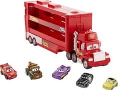 Mattel Cars Mini transportér Mack a 5 autíčok