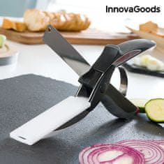 InnovaGoods Nožnice, nôž a mini lopárik na krájanie, 3 v 1