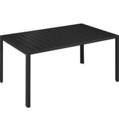tectake Záhradný stôl Bianca - čierna/čierna