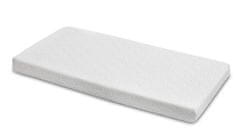 Sensillo obliečka bavlnená deluxe na detský matrac 120x60, sivé bodky, - biela