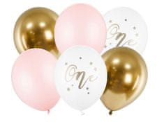 Sada latexových balónikov 1. narodeniny - holka - 6 ks - 30 cm