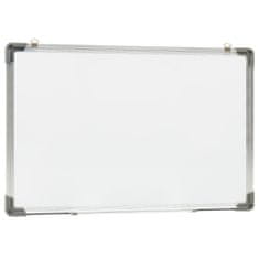 Vidaxl Magnetická tabuľa stierateľná za sucha biela 60x40 cm oceľ