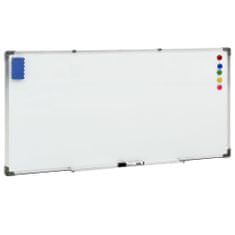 Vidaxl Magnetická tabuľa biela 110x60 cm oceľ