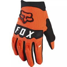 FOX rukavice DIRTPAW detské fluo černo-oranžovo-biele M