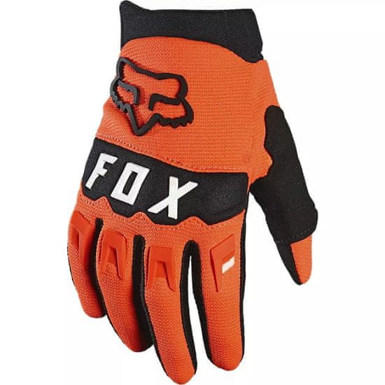 FOX rukavice DIRTPAW detské fluo černo-oranžovo-biele