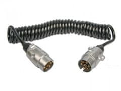 MULTIPA Prepojovací kábel špirálový 2 x 7-pin, 7 x 1 mm, AL koncovky, MULTIPA