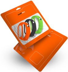 RhinoTech Remienky pre Xiaomi Mi Band 3/4 (3-pack čierna, oranžová, zelená), RTACC225