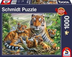 Schmidt Puzzle Tigrice a mláďatá 1000 dielikov