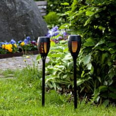 Kynast Záhradné LED solárne svietidlo pochodeň s efektom plameňa 78 cm