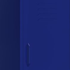 Vidaxl Úložná skrinka námornícka modrá 42,5x35x101,5 cm oceľ