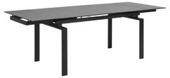 Design Scandinavia Jedálenský stôl Hudde, 160-240 cm, čierna
