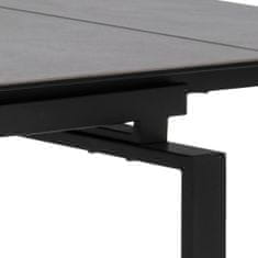 Design Scandinavia Jedálenský stôl Hudde, 160-240 cm, čierna