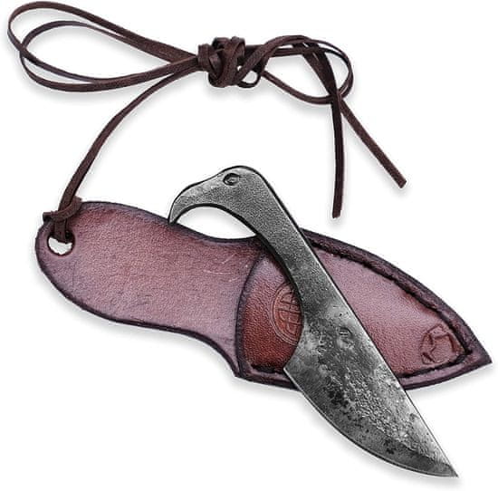 Madhammers Kovaný nôž - "Plameňák" hnedý, 8,6 cm
