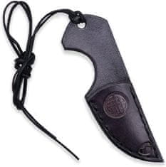 Madhammers Kovaný nôž - "Plameňák" čierny, 8,6 cm