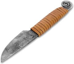 Kovaný nôž - "Šnek" hnedý, 19,2 cm