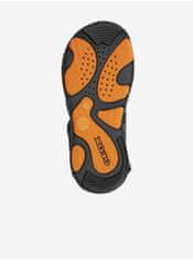 Geox Oranžovo-šedé chlapčenské sandále Geox Kyle 35