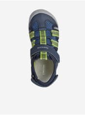 Geox Zeleno-modré chlapčenské sandále Geox Kyle 35
