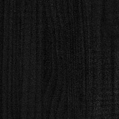 Vidaxl Konferenčný stolík čierna 75x50x33,5 cm borovicový masív