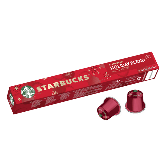 Starbucks Holiday Blend by NESPRESSO limitovaná edícia, kávové kapsule, v balení 10 kapsúl