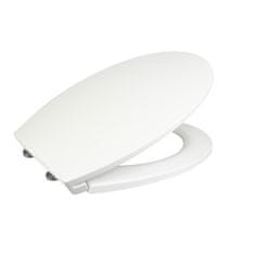 Mereo WC sedátko Slim-duroplast, Soft-Close, celonerez. pánty - Easy Lock, biele M-CSS114S - Mereo