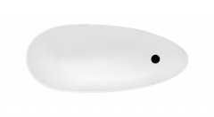 Besco KEYA 1650x700 mm, biela farba VANSAP16W vaňa voľne stojaca z liateho mramoru - Besco