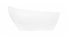 Besco KEYA 1650x700 mm, biela farba VANSAP16W vaňa voľne stojaca z liateho mramoru - Besco