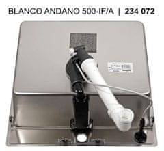 BLANCO ANDANO 500-IF/A 525245 jednodrez nerez hodvábny lesk drez vstavaný/do roviny - Blanco