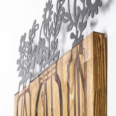 ASIR GROUP ASIR Kovová dekorácia na stenu VÁZY drevo 65 cm