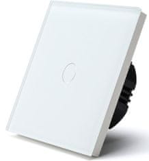 iQtech vypínač Millennium NoN WiFi, 1×, Smartlife, biely