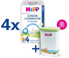 HiPP 4 Junior Combiotik Batoľacie mlieko 4x700 g