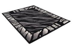 Chemex Moderný koberec J313B BLACK CHEAP PP CRM 0.60x1.00