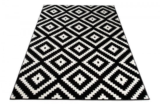 Chemex Moderný koberec L885A BLACK MAROKO O0X 1.20x1.70