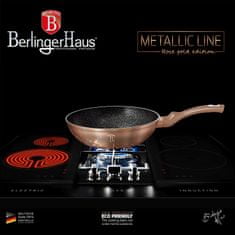 Berlingerhaus Wok s mramorovým povrchom 28 cm Rosegold Metallic Line