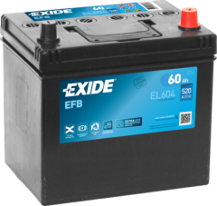 Exide EFB 60Ah Autobatéria Start-Stop 12V , 520A , EL604